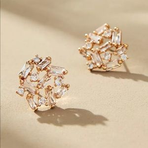 NWT Anthropologie Crystal Stud Earrings!